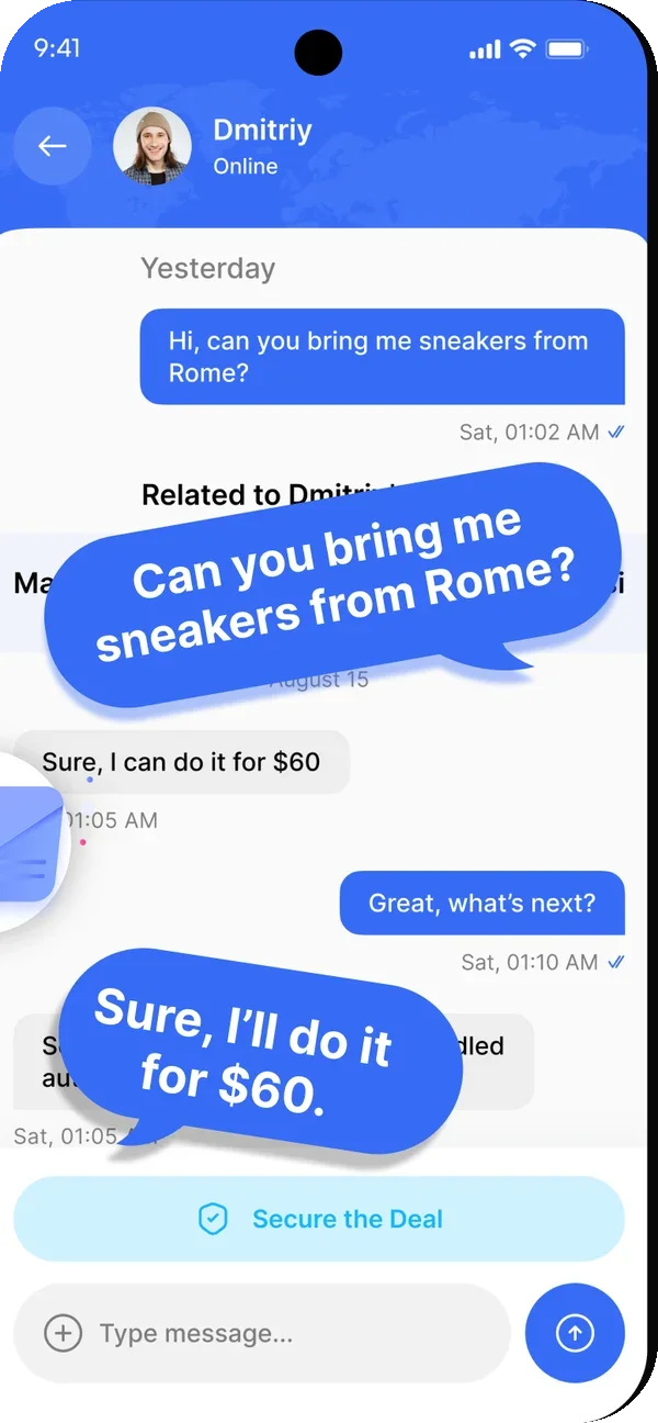 Chat screen