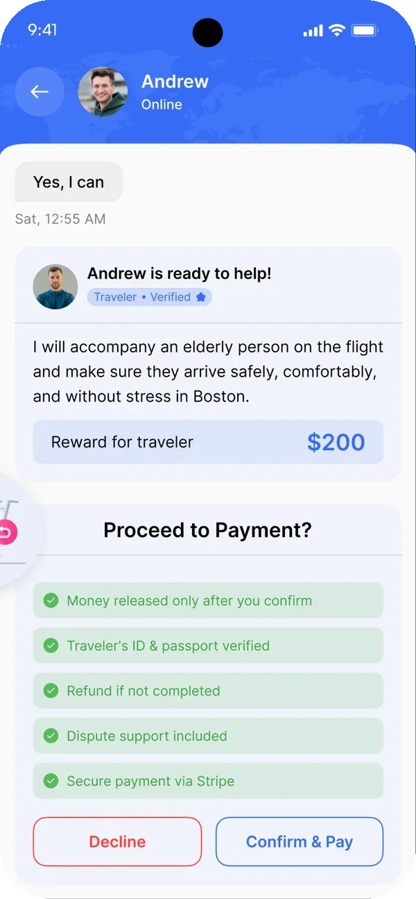 Secure Deal screen